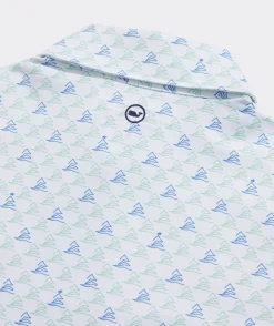 Polos<Vineyard Vines Boys' Printed Sankaty Polo Tuna - Hull Blue
