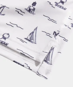 Polos<Vineyard Vines Boys' Printed Sankaty Polo Sea Icons - White Cap