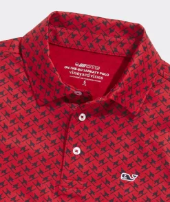 Polos<Vineyard Vines Boys' Printed Sankaty Polo Tree Geo - White Cap