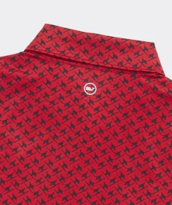 Polos<Vineyard Vines Boys' Printed Sankaty Polo Tree Geo - White Cap