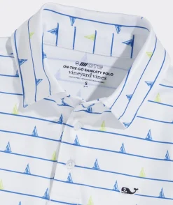 Polos<Vineyard Vines Boys' Printed Sankaty Polo SkiGeoBysChrlstn