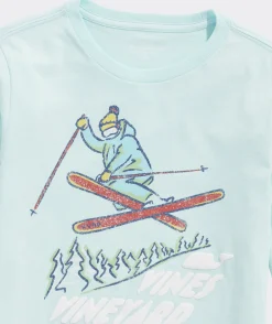 Tees<Vineyard Vines Boys' Pro Snowboard Whale Long-Sleeve Pocket Tee Coastline