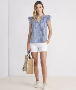 Shorts<Vineyard Vines Boys' Pull-On Oxford Shorts Pink Blossom Stripe
