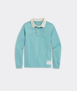 Polos<Vineyard Vines Boys' Rugby Shirt Jake Blue