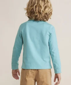 Polos<Vineyard Vines Boys' Rugby Shirt Jake Blue