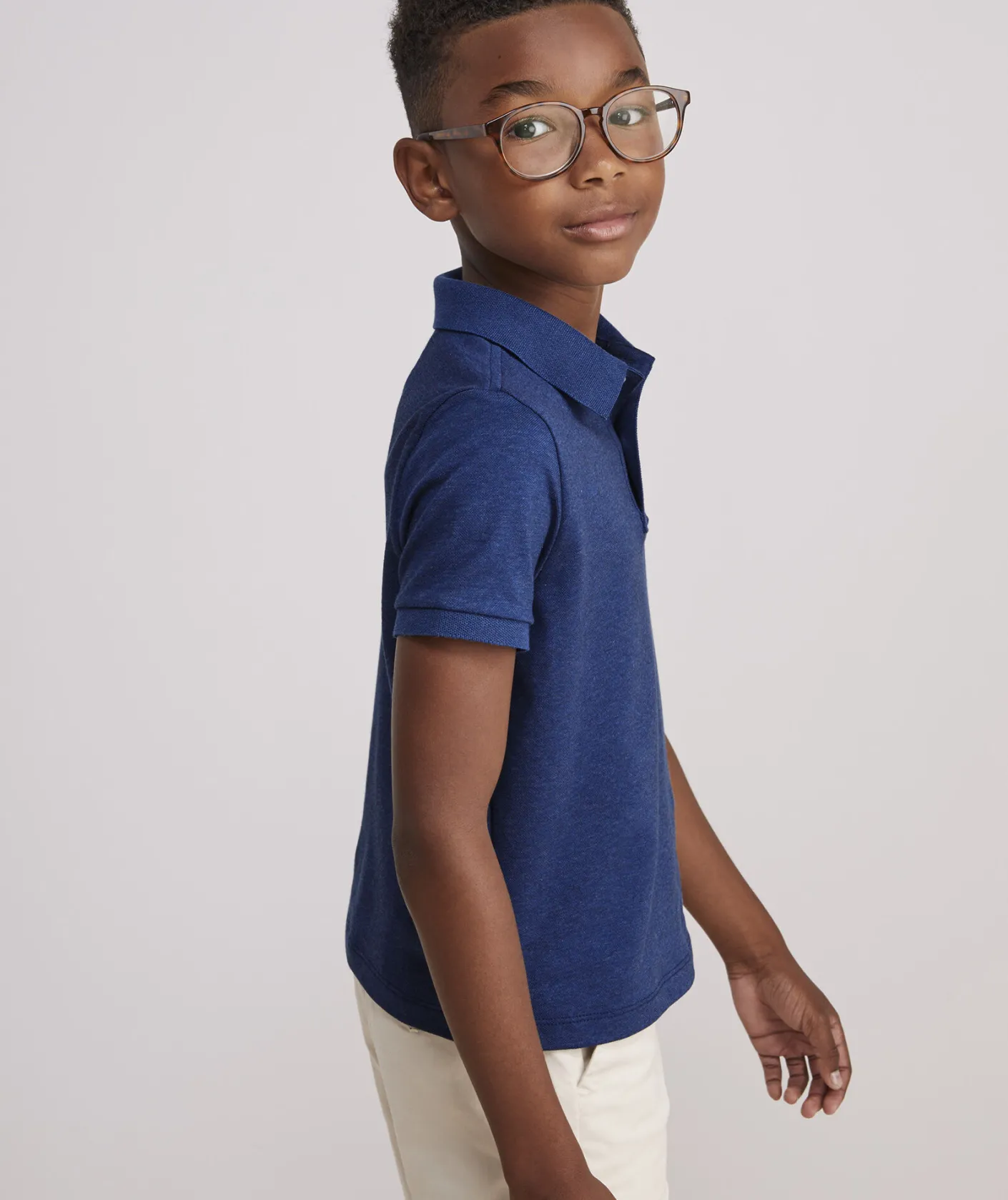 Polos<Vineyard Vines Boys' Rugby Shirt Aqua Ocean