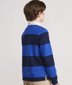 Polos<Vineyard Vines Boys' Rugby Shirt Raspberry Wine