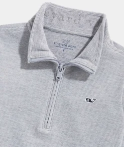 Sweaters|Sweatshirts & Sweatpants<Vineyard Vines Boys' Saltwater Quarter-Zip Pink Cloud Solid