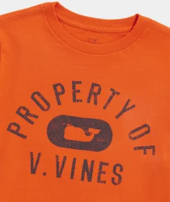 Tees<Vineyard Vines Boys' Santa Whale Long-Sleeve Pocket Tee Grey Heather