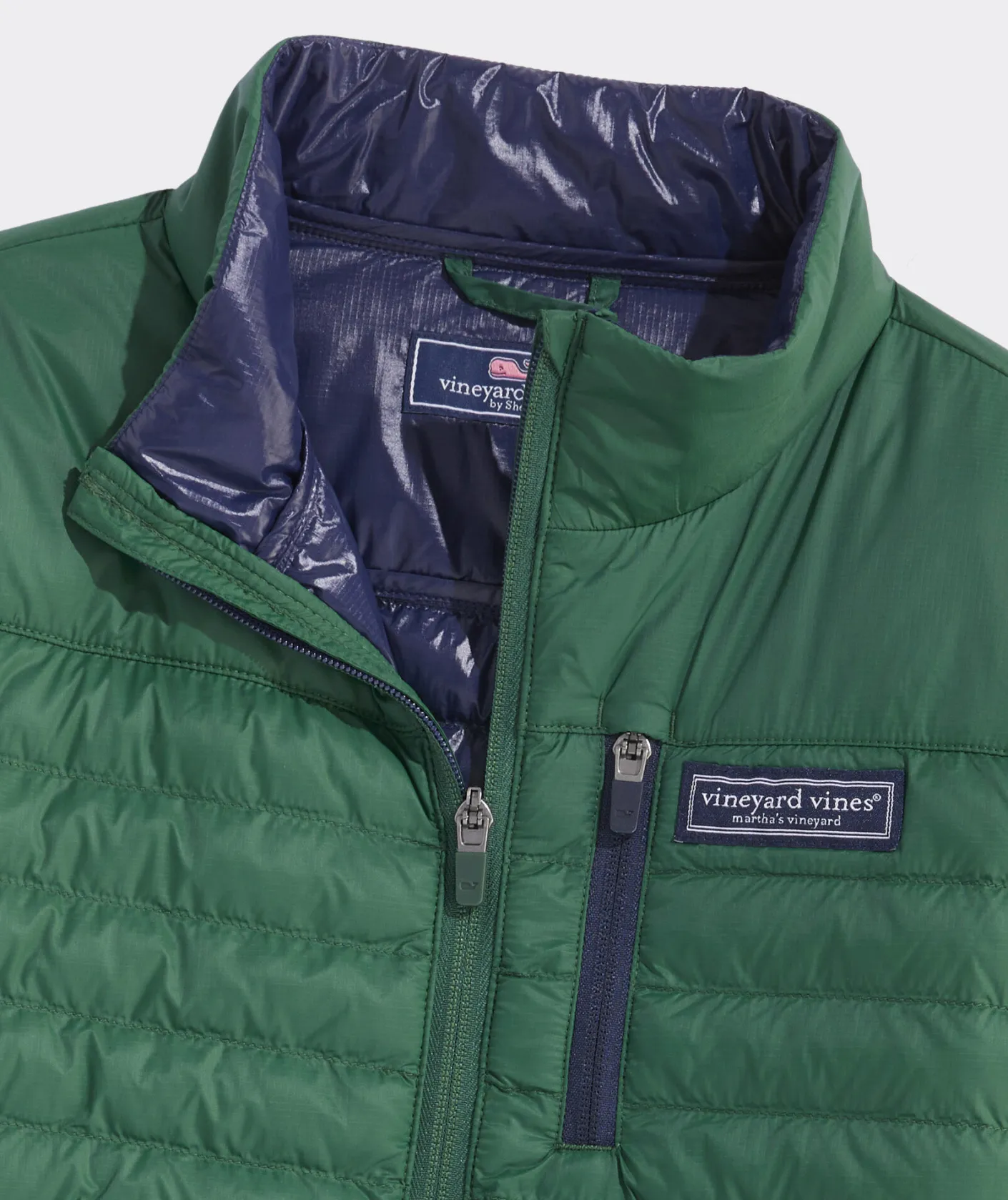 Jackets, Blazers & Vests|Sweatshirts & Sweatpants<Vineyard Vines Boys' Sherpa SuperShep™ Full-Zip Nautical Navy