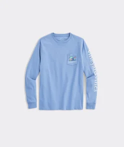 Tees<Vineyard Vines Boys' Snowboard Rail Long-Sleeve Tee Jet Black