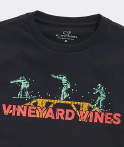 Tees<Vineyard Vines Boys' Snowboard Rail Long-Sleeve Tee Porcelain Blue