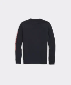 Tees<Vineyard Vines Boys' Snowboard Rail Long-Sleeve Tee Porcelain Blue