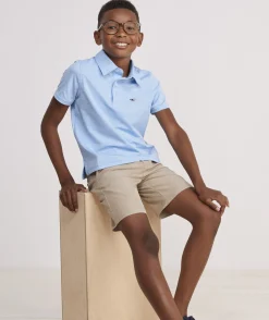 Polos<Vineyard Vines Boys' St. Jean Stripe Sankaty Polo Lighthouse Red