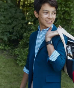 Jackets, Blazers & Vests<Vineyard Vines Boys' Stretch Cotton Blackwatch Blazer (8-18) Plaid- Green