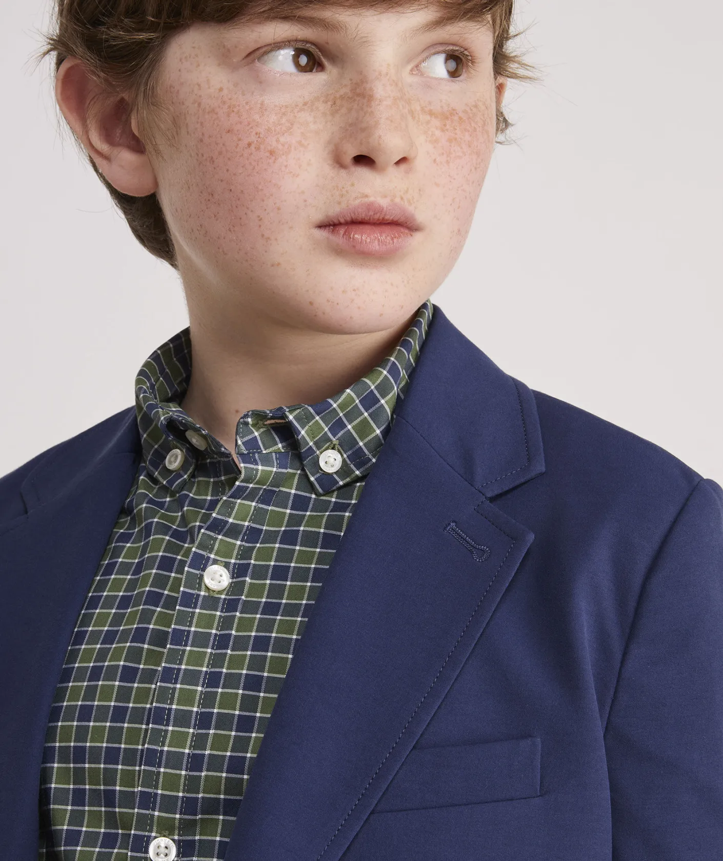 Jackets, Blazers & Vests<Vineyard Vines Boys' Stretch Cotton Blackwatch Blazer (8-18) Plaid- Green