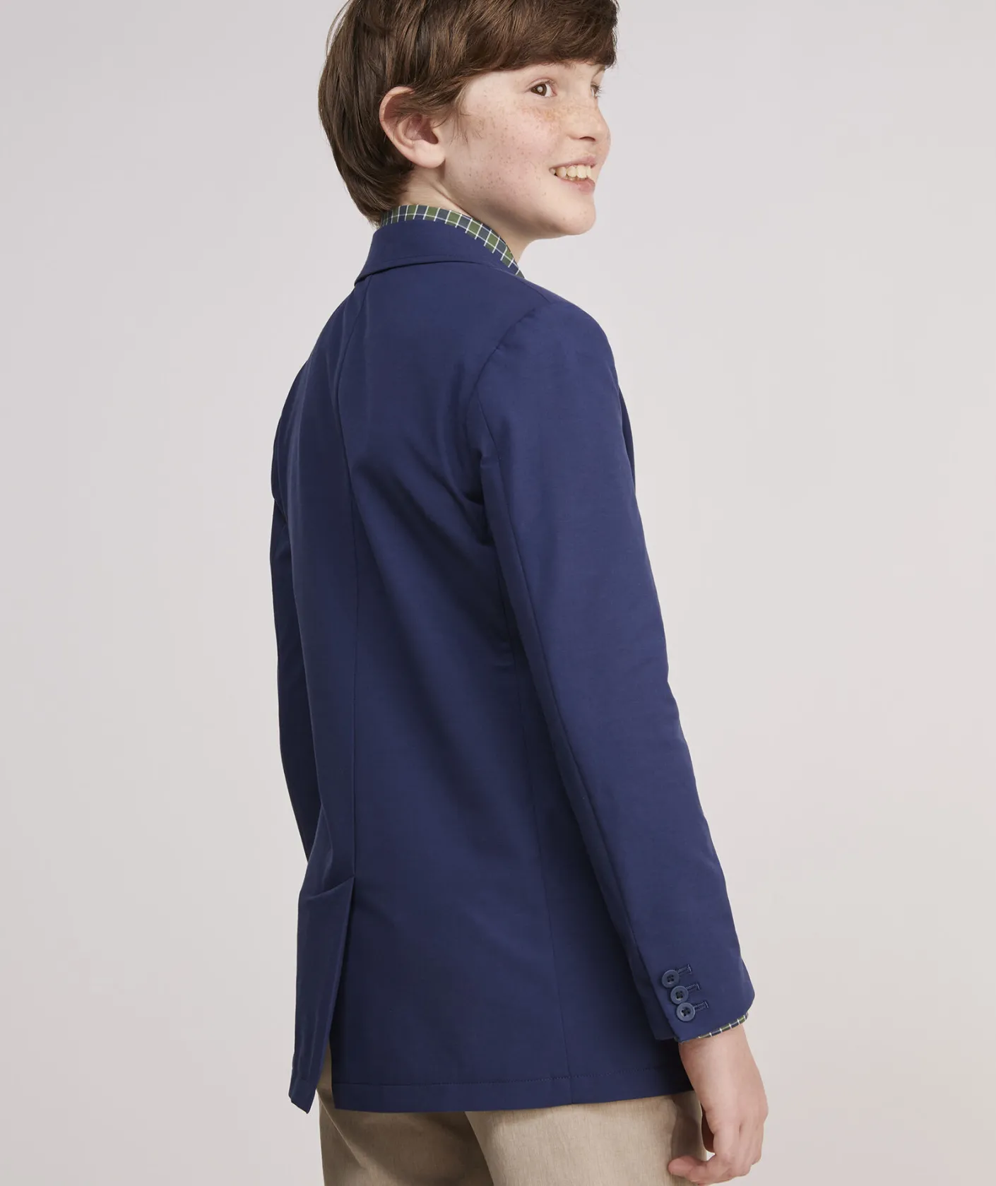 Jackets, Blazers & Vests<Vineyard Vines Boys' Stretch Cotton Blackwatch Blazer (8-18) Plaid- Green