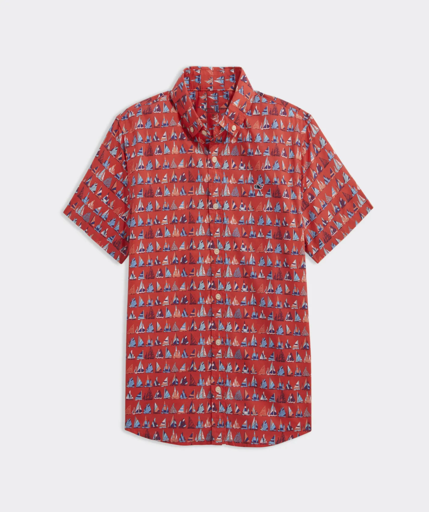 Button-Down Shirts<Vineyard Vines Boys' Stretch Flannel Check Shirt Chk Sailors Red