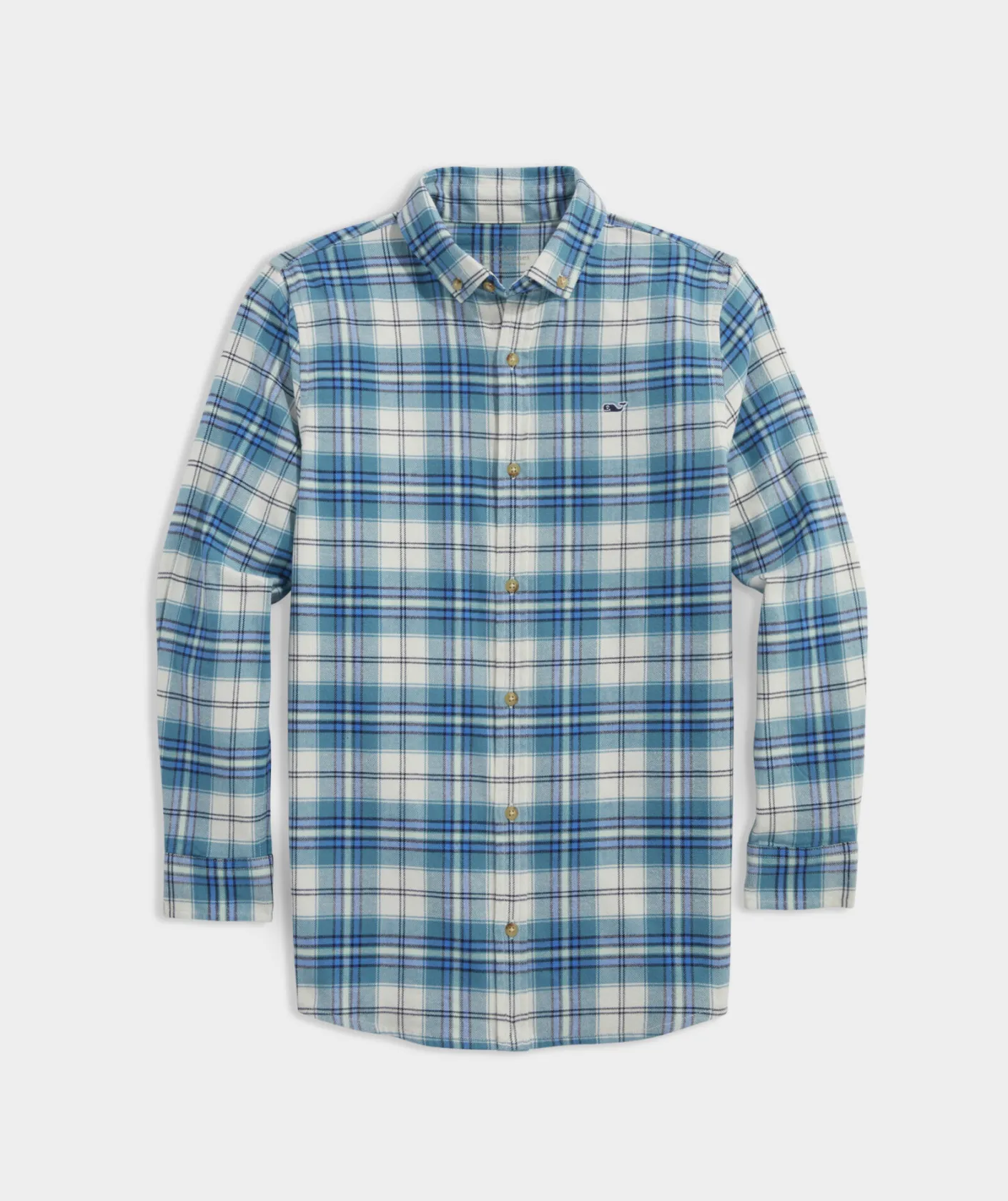 Button-Down Shirts<Vineyard Vines Boys' Stretch Flannel Check Shirt Larkspur