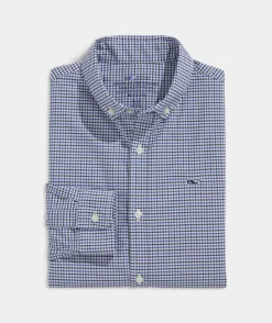 Button-Down Shirts<Vineyard Vines Boys' Stretch Flannel Plaid Shirt Pld Turf Green