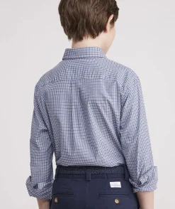 Button-Down Shirts<Vineyard Vines Boys' Stretch Flannel Plaid Shirt Pld Turf Green