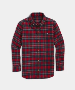Button-Down Shirts<Vineyard Vines Boys' Stretch Poplin Check Shirt Chk Cocktail Sauce