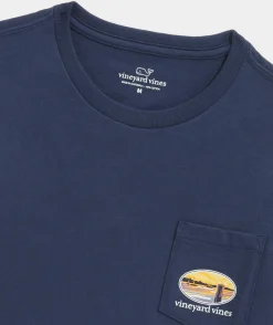 Tees<Vineyard Vines Boys' Vineyard Vibes Long-Sleeve Tee Charleston Green