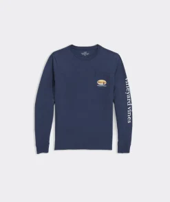 Tees<Vineyard Vines Boys' Vineyard Vibes Long-Sleeve Tee Charleston Green