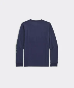 Tees<Vineyard Vines Boys' Watercolor Nutcracker Long-Sleeve Pocket Tee Coastline