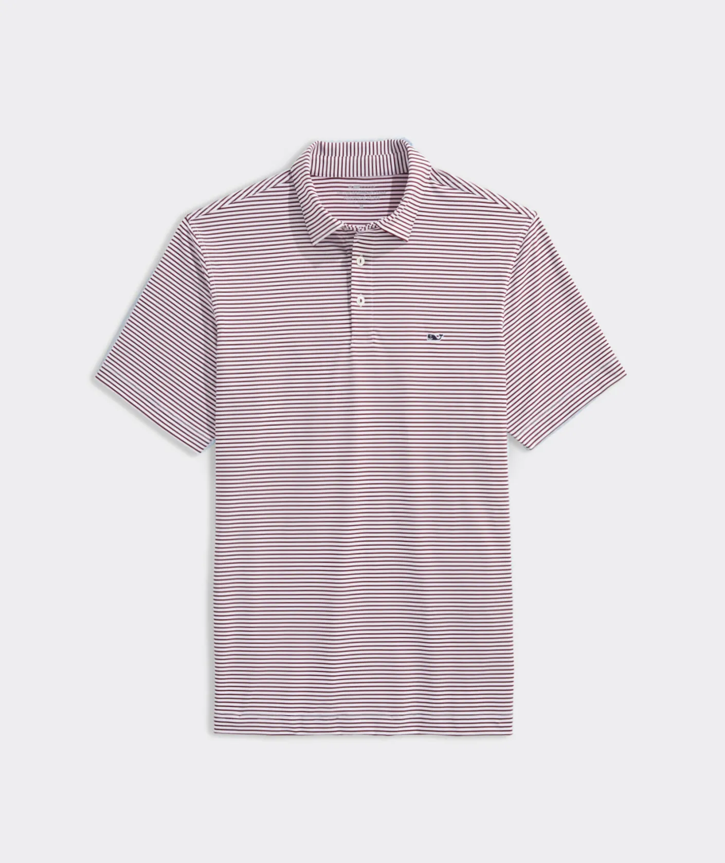Polos<Vineyard Vines Bradley Stripe Sankaty Polo Crimson