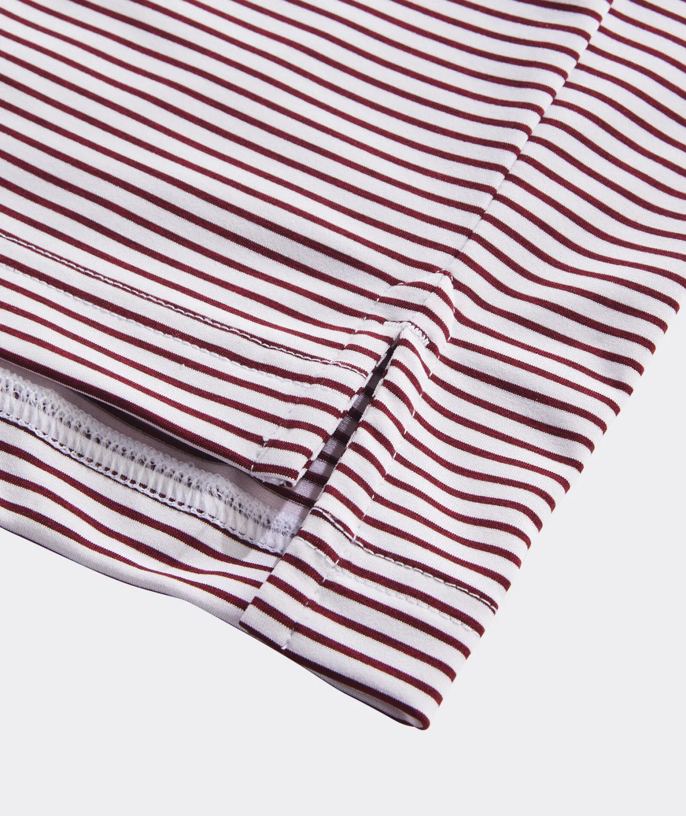 Polos<Vineyard Vines Bradley Stripe Sankaty Polo Crimson