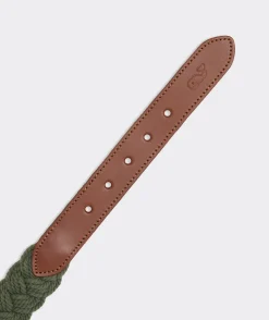 Belts<Vineyard Vines Braided Rope Belt Cypress