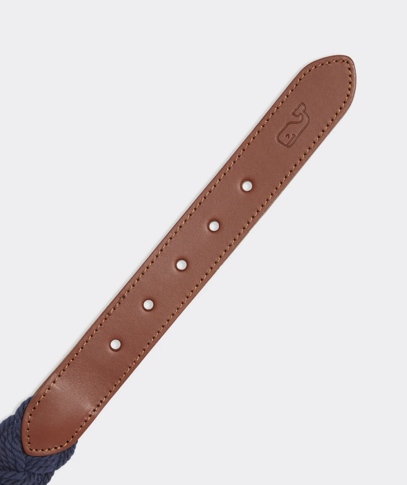 Belts<Vineyard Vines Braided Rope Belt Nautical Navy