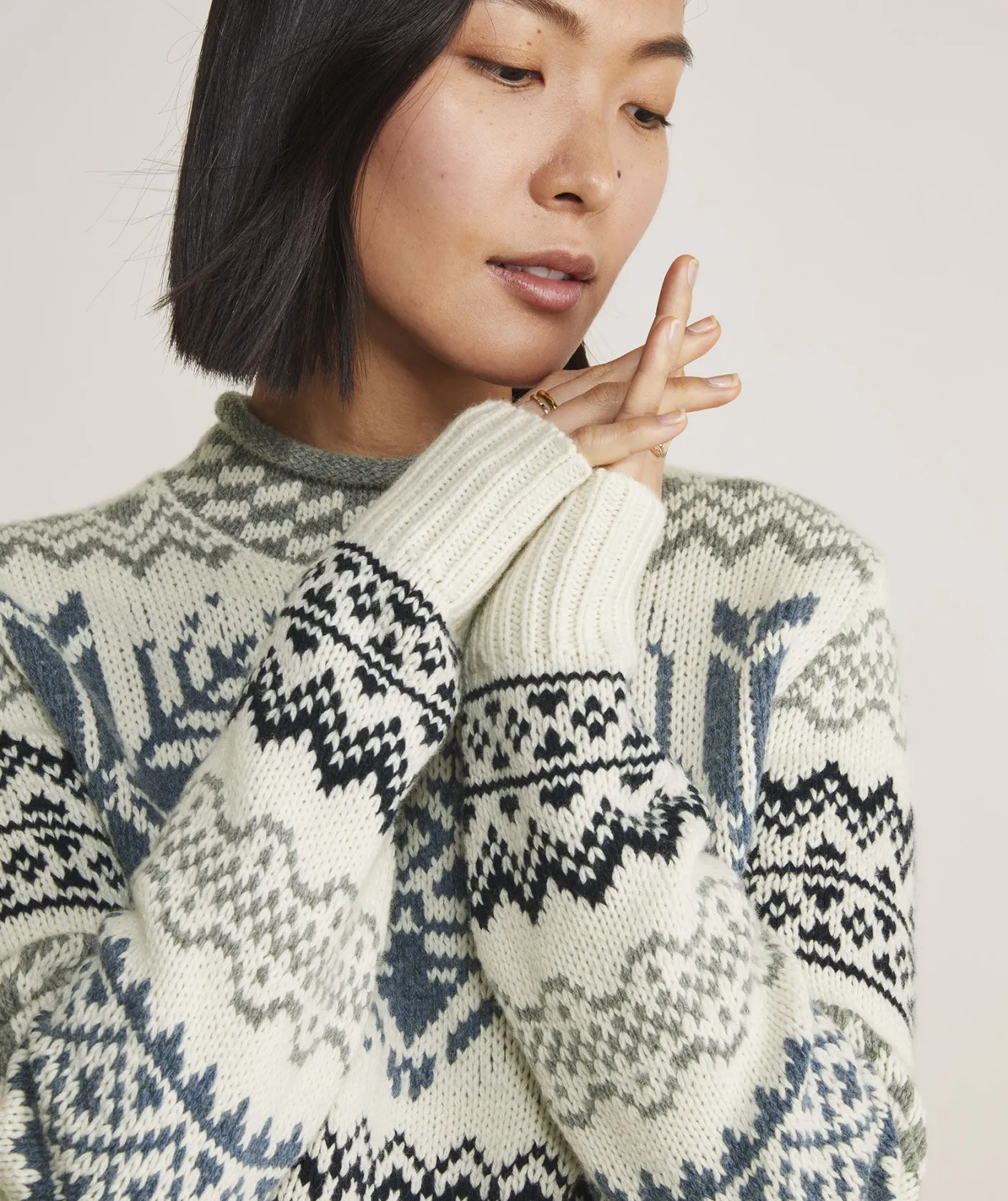 Sweaters<Vineyard Vines Breton Stripe Mockneck Sweater Spice