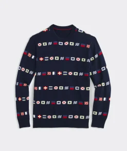 Sweaters<Vineyard Vines Burgee Flag Sweater Nautical Navy