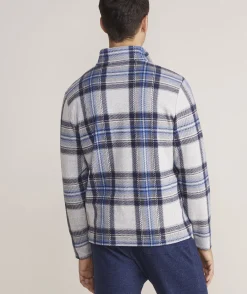 Quarter-Zips|Sweatpants & Sweatshirts<Vineyard Vines Calmwater Quarter-Zip Stone Plaid