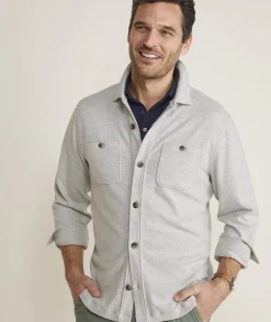 Button-Down Shirts|Jackets & Vests<Vineyard Vines Calmwater Shirt Jacket Ultimate Gray