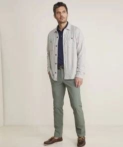 Button-Down Shirts|Jackets & Vests<Vineyard Vines Calmwater Shirt Jacket Ultimate Gray