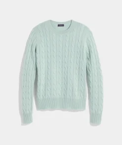 Sweaters<Vineyard Vines Cashmere Cable Shine Crewneck Sweater Jet Black