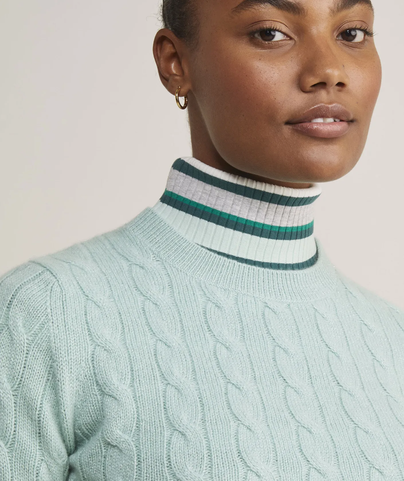 Sweaters<Vineyard Vines Cashmere Cable Shine Crewneck Sweater Jet Black