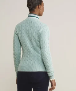 Sweaters<Vineyard Vines Cashmere Cable Shine Crewneck Sweater Jet Black