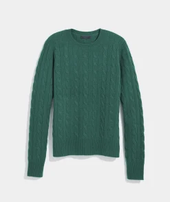 Sweaters<Vineyard Vines Cashmere Classic Cable Crewneck Sweater Red Velvet