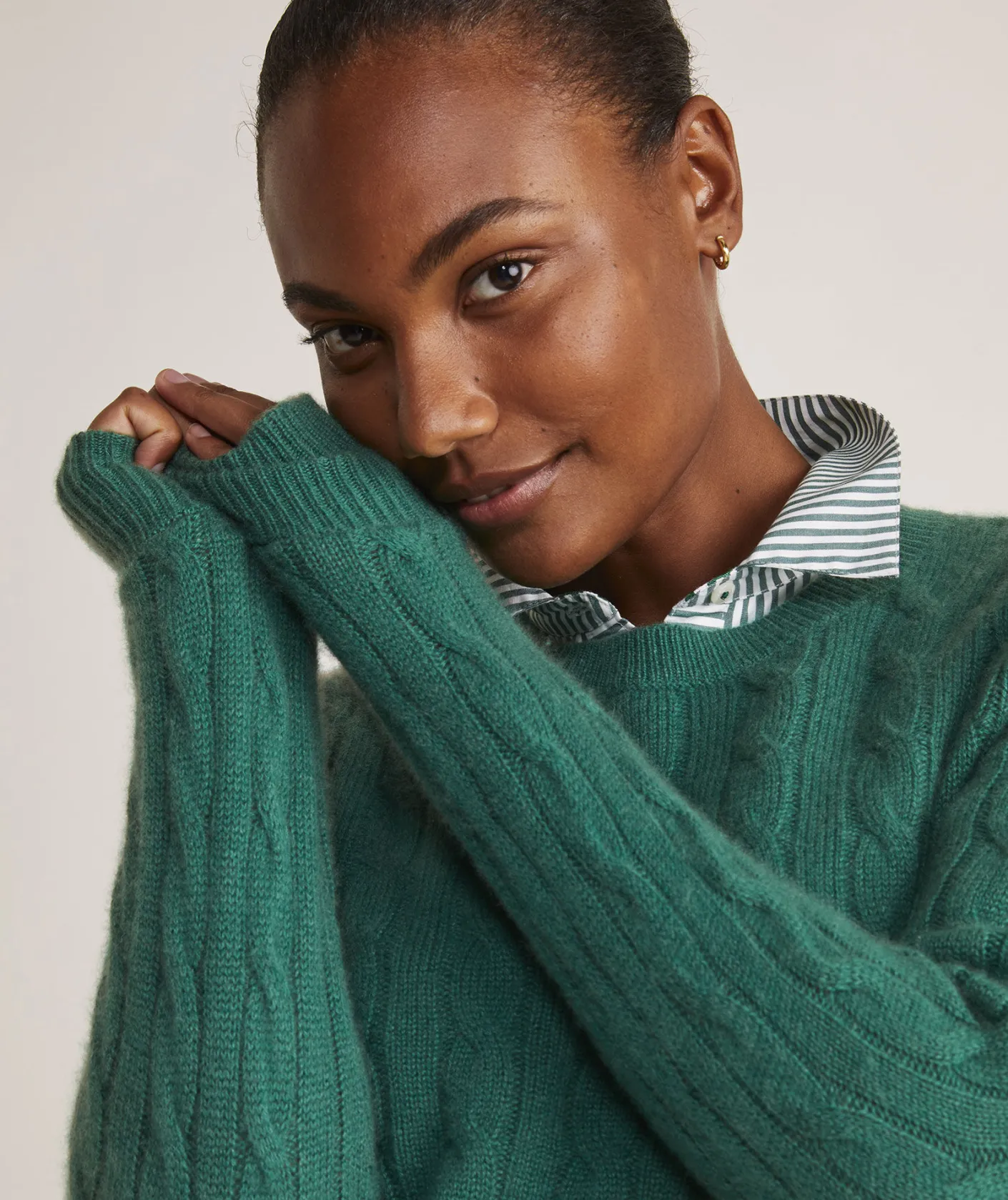 Sweaters<Vineyard Vines Cashmere Classic Cable Crewneck Sweater Red Velvet