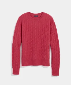 Sweaters<Vineyard Vines Cashmere Classic Cable Crewneck Sweater Jake Blue