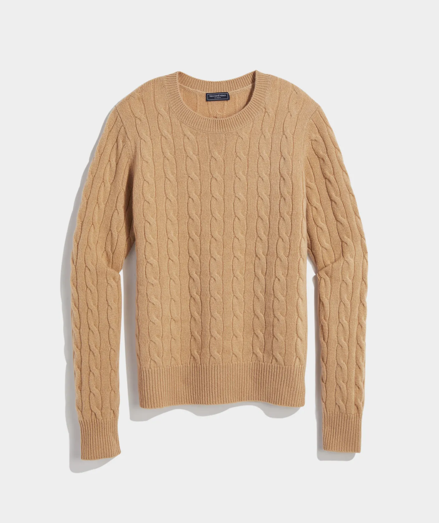 Sweaters<Vineyard Vines Cashmere Classic Cable Crewneck Sweater Turf Green