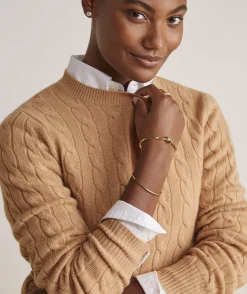 Sweaters<Vineyard Vines Cashmere Classic Cable Crewneck Sweater Turf Green