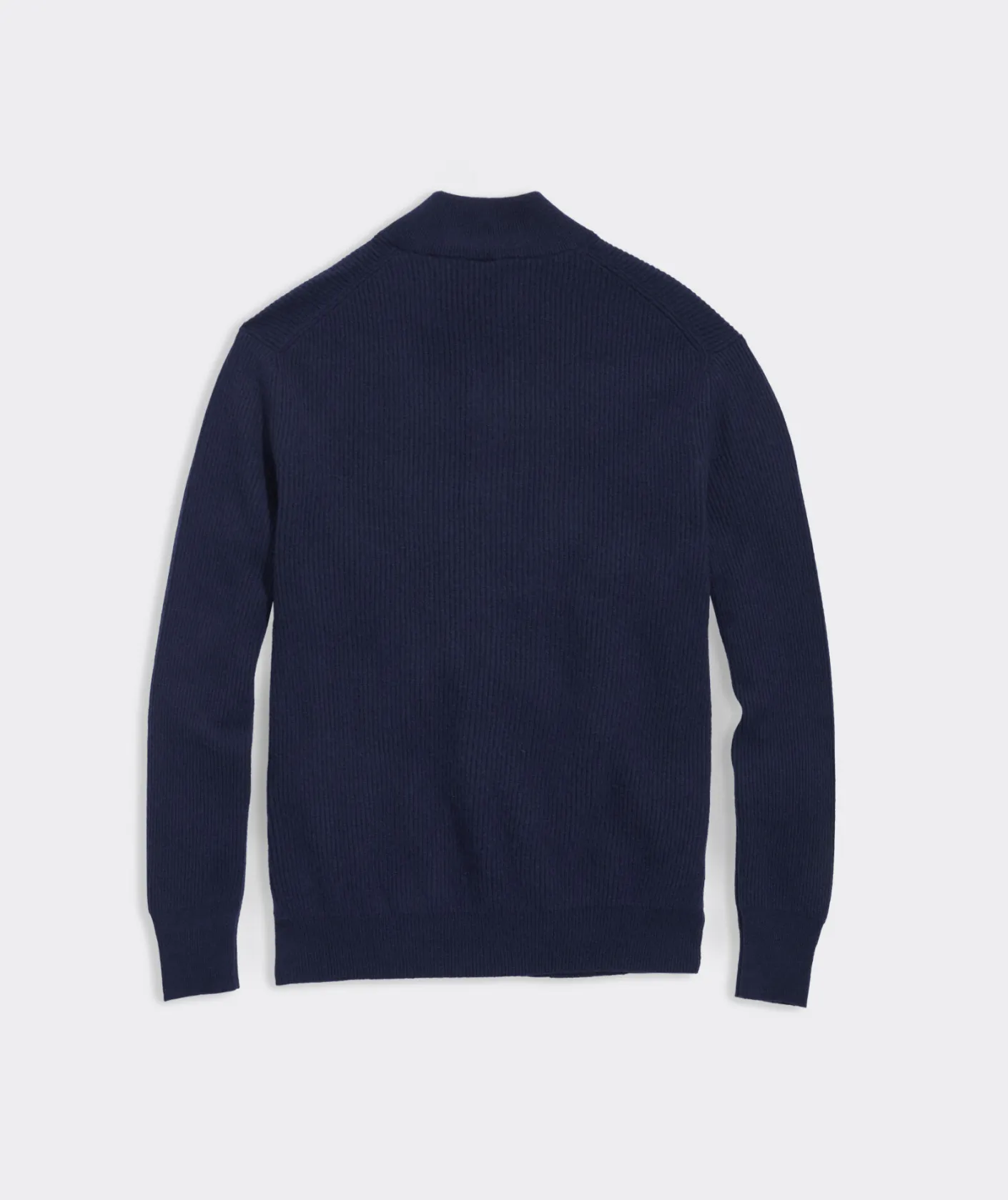 Quarter-Zips<Vineyard Vines Cashmere Fisherman Rib Quarter-Zip Sweater Nautical Navy