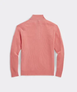 Quarter-Zips<Vineyard Vines Cashmere Fisherman Rib Quarter-Zip Sweater Cayman