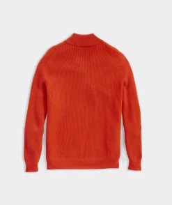 Quarter-Zips<Vineyard Vines Cashmere Fisherman Rib Quarter-Zip Sweater Cocktail Sauce