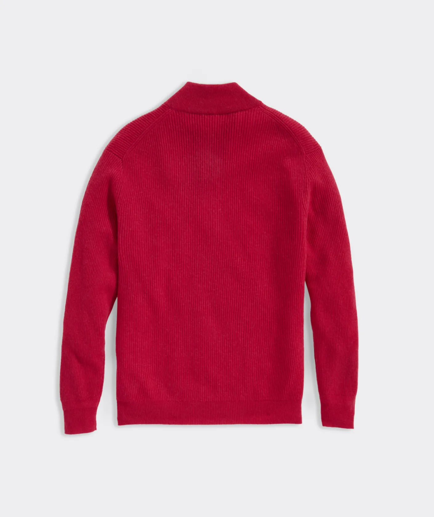 Quarter-Zips<Vineyard Vines Cashmere Fisherman Rib Quarter-Zip Sweater Rhododendron